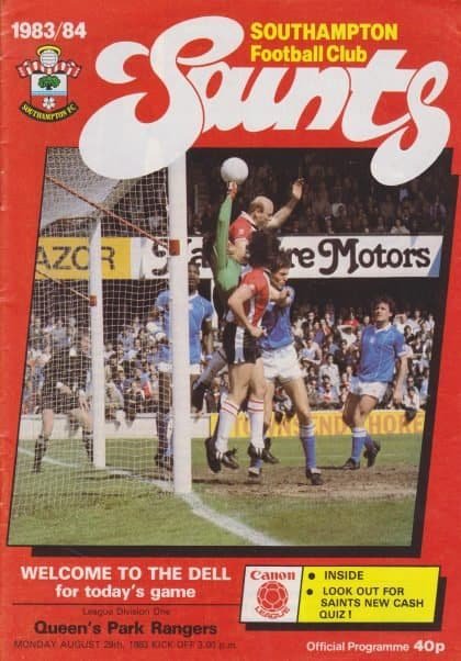 Southampton v Queens Park Rangers 29-Aug-1983