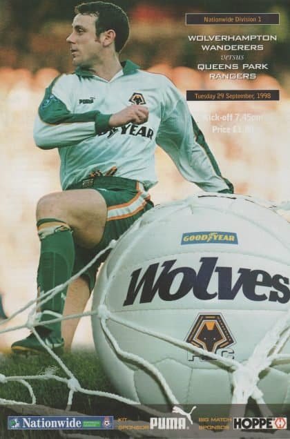 Wolverhampton Wanderers v Queens Park Rangers 29-Sep-1998