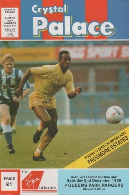 Crystal Palace v Queens Park Rangers 02-Dec-1989