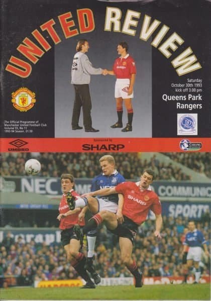 Manchester United v Queens Park Rangers 30-Oct-1993