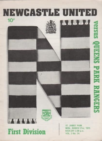 Newcastle United v Queens Park Rangers 31-Mar-1975