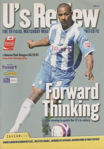 Colchester United v Queens Park Rangers 03-Oct-2007