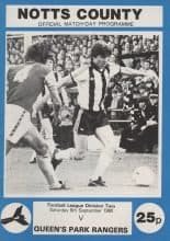 Notts County v Queens Park Rangers 06-Sep-1980