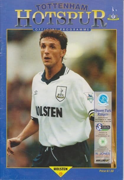 Tottenham Hotspur v Queens Park Rangers 08-Oct-1994