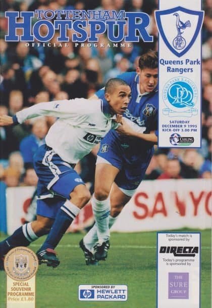 Tottenham Hotspur v Queens Park Rangers 09-Dec-1995