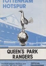Tottenham Hotspur v Queens Park Rangers 09-Apr-1977