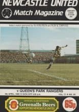 Newcastle United v Queens Park Rangers 09-Apr-1988
