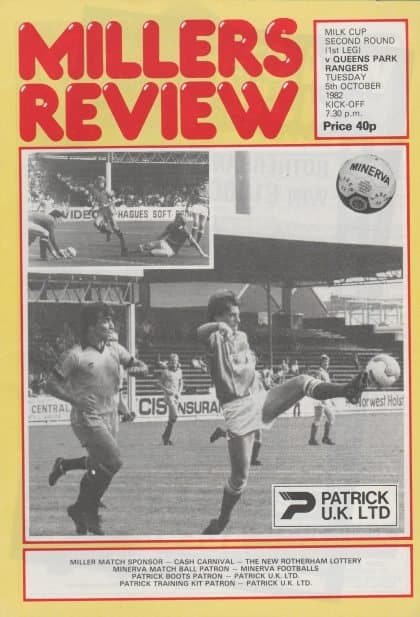 Rotherham United v Queens Park Rangers 05-Oct-1982