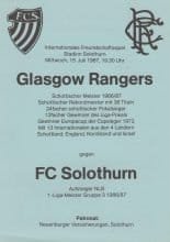 Solothurn v Glasgow Rangers  15-Jul-1987