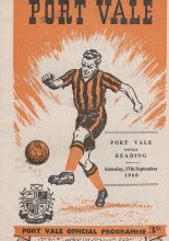 Port Vale v Reading 17-Sep-1960