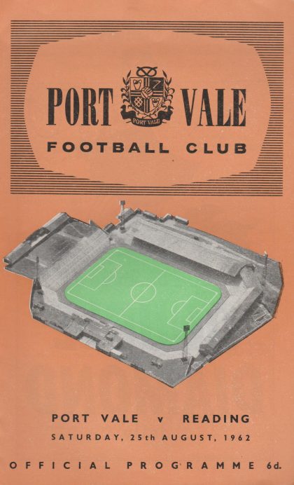 Port Vale v Reading 25-Aug-1962