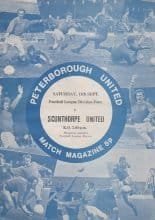 Peterborough United v Scunthorpe United  11-Sep-1972