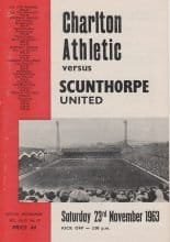 Charlton Athletic v Scunthorpe United 23-Nov-1963