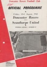 Doncaster Rovers v Scunthorpe United 23-Aug-1968