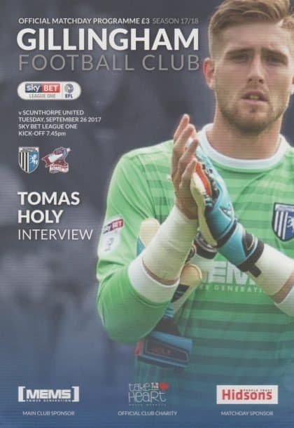 Gillingham v Scunthorpe United 26-Sep-2017