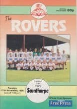 Doncaster Rovers v Scunthorpe United  08-Mar-1991