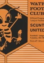 Watford v Scunthorpe United 06-Mar-1973