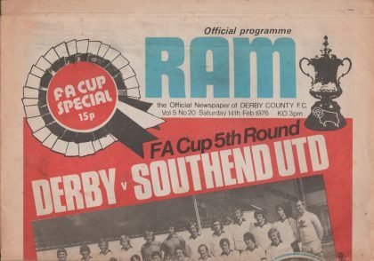 Derby County v Southend United 14-Feb-1976