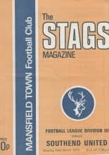 Mansfield Town v Southend United 15-Mar-1976