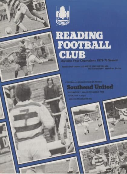 Reading v Southend United  19-Sep-1979