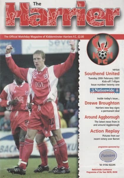 Kidderminster Harriers v Southend United 20-Feb-2001