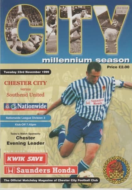 Chester v Southend United 23-Nov-1999