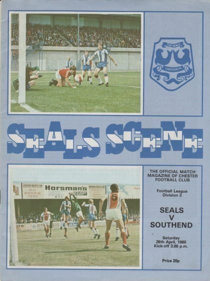 Chester v Southend United 26-Apr-1980