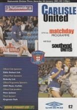 Carlisle United v Southend United   04-Jan-2003