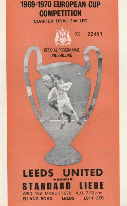 Leeds United v Standard Liege  18-Mar-1970