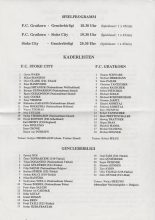FC Gratkorn v Genclerbirligi, FC Gratkorn v Stoke City, Stoke City v Genclerbirligi  24-Jul-2001