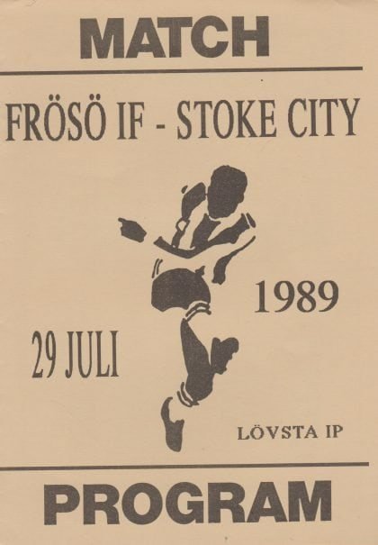 Frösö IF v Stoke City  29-Jul-1989