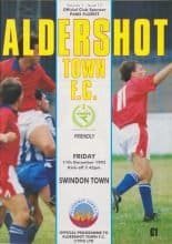 Aldershot Town v Swindon Town 11-Dec-1992