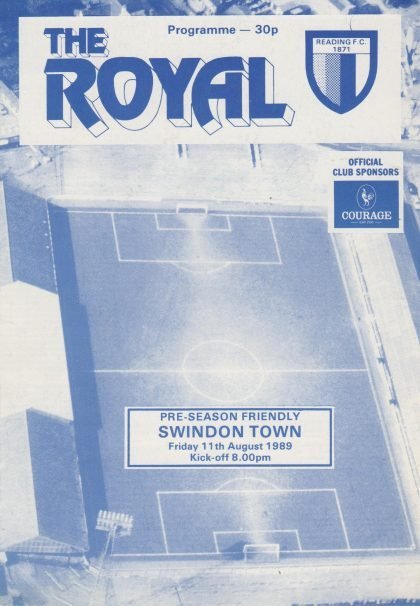 Reading v Swindon Town 11-Aug-1989