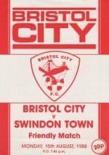 Bristol City v Swindon Town 15-Aug-1988