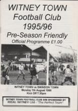 Witney Town v Swindon Town 07-Aug-1995