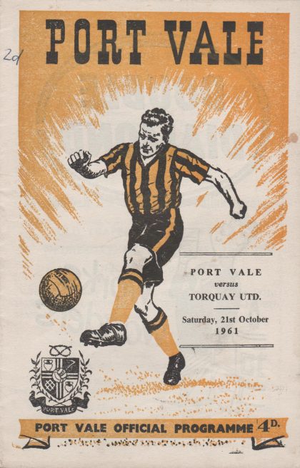 Port Vale v Torquay United 21-Oct-1961
