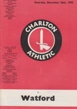 Charlton Athletic v Watford 26-Dec-1970