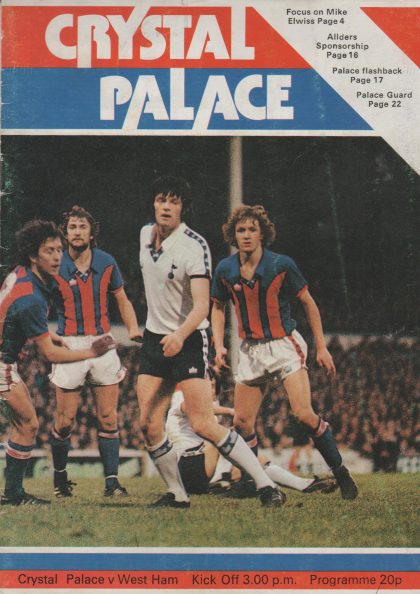 Crystal Palace v West Ham United 26-Aug-1978