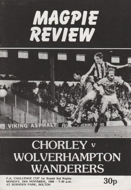 Chorley v Wolverhampton Wanderers 24-Nov-1986
