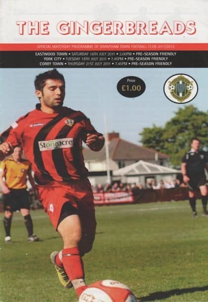 Grantham Town v Eastwood Town 16-Jul-2011, York City 19-Jul-2011, Corby Town 21-Jul-2011