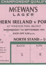 Northern Ireland v Portugal 07-Sep-1994