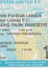 Colchester United v Queens Park Rangers  06-Sep-2003