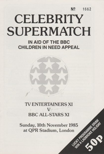 TV Entertainers XI v BBC All Stars XI   10-Nov-1985