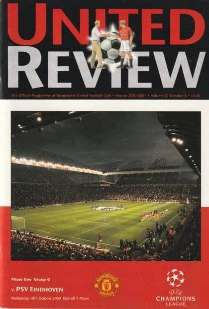 Manchester United v PSV Eindhoven  18-Oct-2000