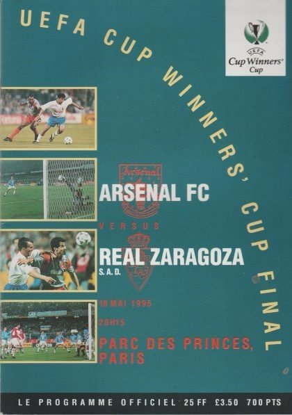 Arsenal v Real Zaragoza 10-May-1995