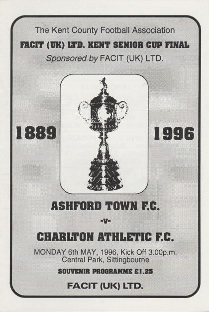 Ashford Town v Charlton Athletic  06-May-1996