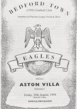 Bedford Town v Aston Villa 26-Aug-1994