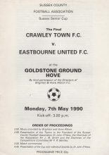 Crawley Town v Eastbourne United  07-May-1990