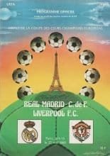 Real Madrid v Liverpool  27-May-1981