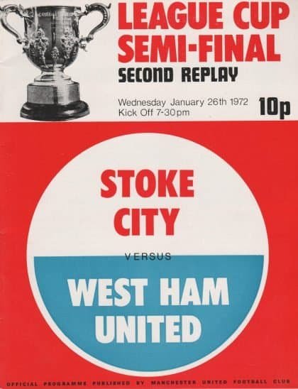 Stoke City v West Ham United 26-Jan-1972